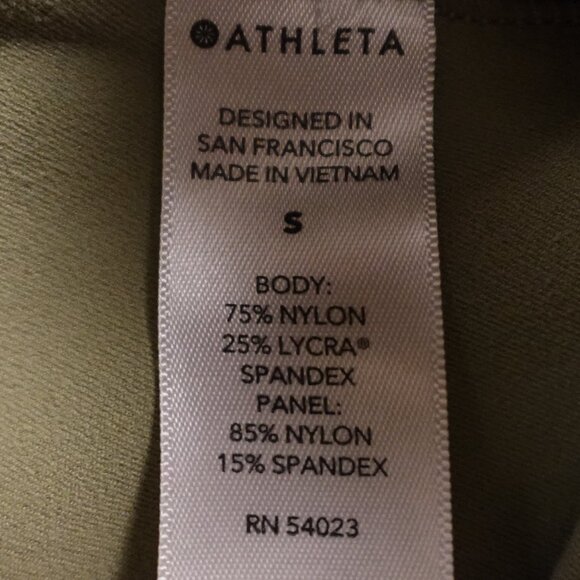 Athleta Salutation Stash Pocket II Cutout 7/8 tight women's small sage high rise - Picture 3 of 12